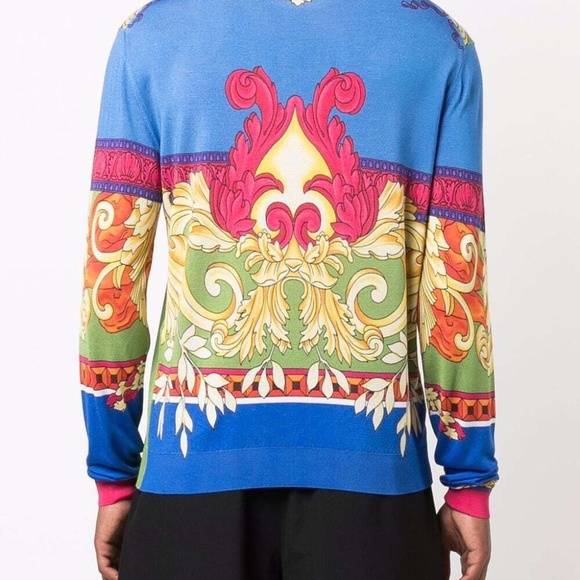 Authentic Versace Renaissance Silk sweater M size 48 - Picture 9 of 9